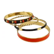 CZFashions Blazing Minimal Bangles Set - Image 3
