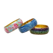 CZFashions Printed Metal Bangles Combo-1 - Image 2