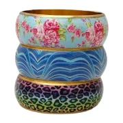 CZFashions Printed Metal Bangles Combo-1 - Image 3