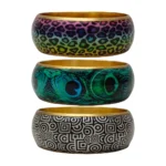 CZFashions Printed Metal Bangles Combo-2