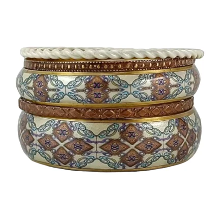 CZFashions Pearly Illusion Bangles Set