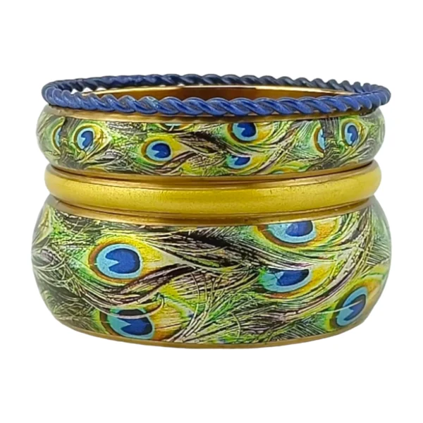 CZFashions Peacock Dance Bangles Set