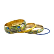 CZFashions Peacock Dance Bangles Set - Image 2