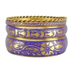 CZFashions Vibrant Purple Bangles Set