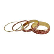 CZFashions Red Veil Bangles Set - Image 5