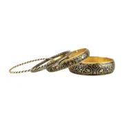 CZFashions Bloom in Dark Bangles Set - Image 3