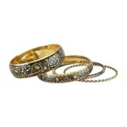 CZFashions Bloom in Dark Bangles Set - Image 4