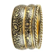 CZFashions Bloom in Dark Bangles Set - Image 6