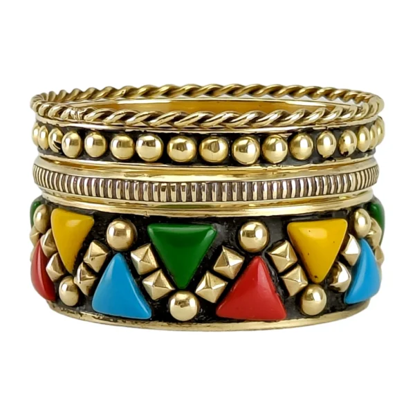 CZFashions Triquetrous Bliss Bangles Set