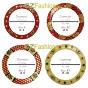 CZfashions Hand Painted Ivory Rajwadi Kundan Chuda Buy Traditional Indian Wedding Bangle - Image 3